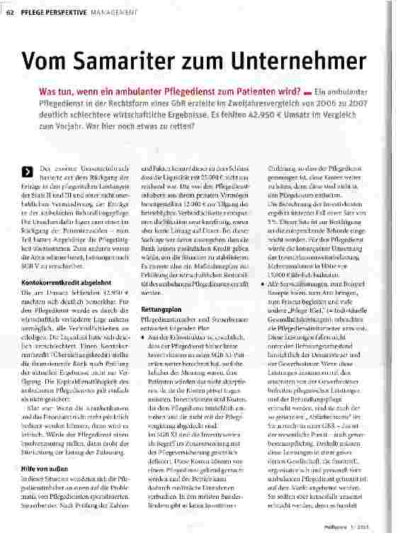 Vorschauseite 1: Vom Samariter zum Unternehmer