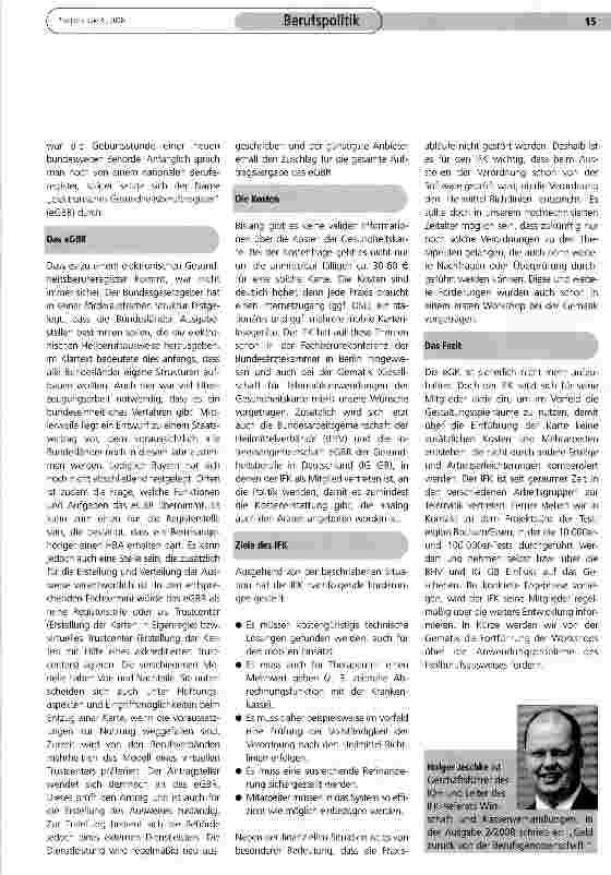 Vorschauseite 2: Das elektronische Gesundheitsberuferegister