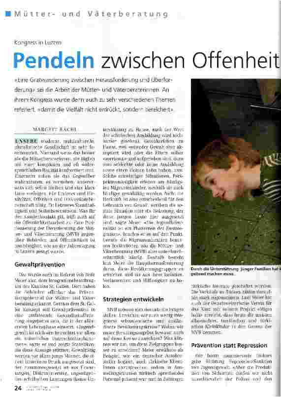 Vorschauseite 1: Pendeln zwischen Offenheit
