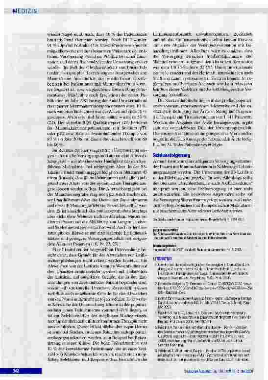 Vorschauseite 6: S3-Leitlinien-gerechte Versorgung von Patientinnen mit Mammakarzinom