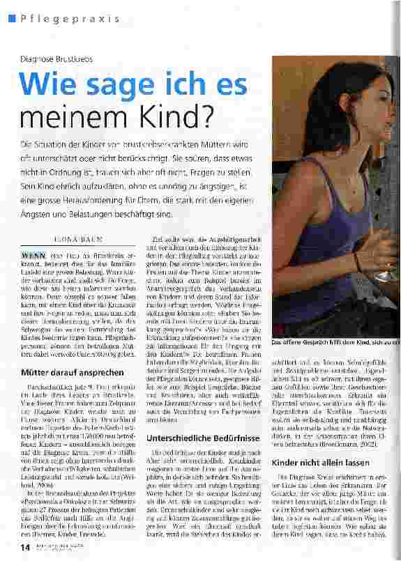 Vorschauseite 1: Wie sage ich es meinem Kind?