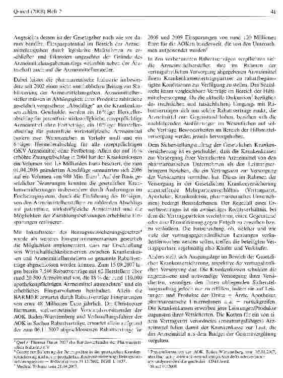 Vorschauseite 2: Rabattverträge nach § 130a Abs. 8 SGB V