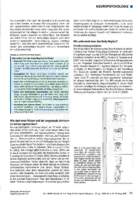 Vorschauseite 2: Neglect des eigenen Körpers