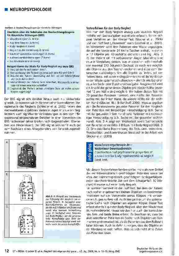 Vorschauseite 3: Neglect des eigenen Körpers