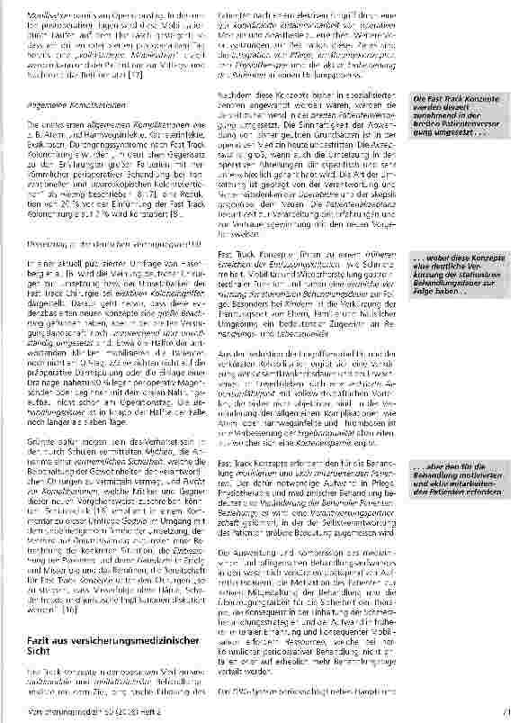 Vorschauseite 6: Operative Medizin auf der Schnelloder Überholspur - „Fast Track Konzepte in Chirurgie, Kinderchirurgie und Urologie