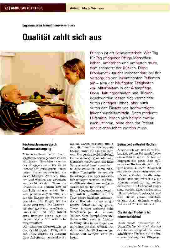 Vorschauseite 1: Qualität zahlt sich aus