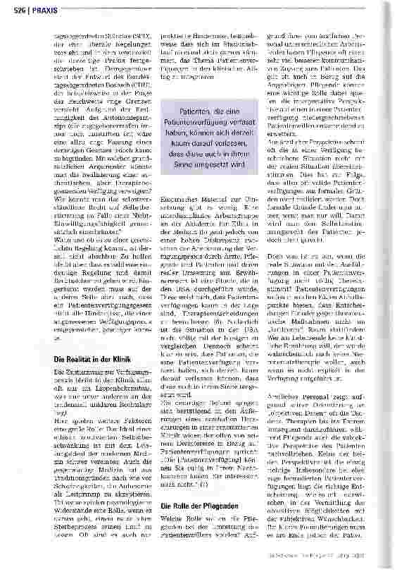 Vorschauseite 3: Patientenverfügung in der Praxis