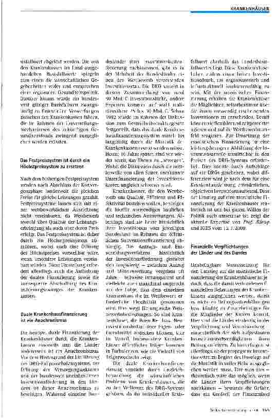 Vorschauseite 3: Zukunft der Krankenhaus-Versorgung- Wohin führt der Weg?