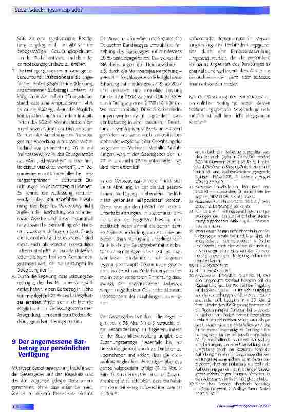 Vorschauseite 4: Bedarfsdeckungsprinzip ade?