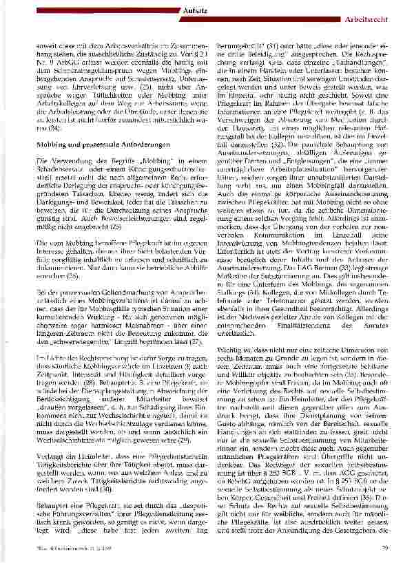 Vorschauseite 2: Mobbing in der Pflege