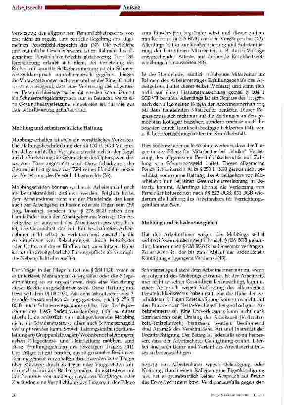 Vorschauseite 3: Mobbing in der Pflege