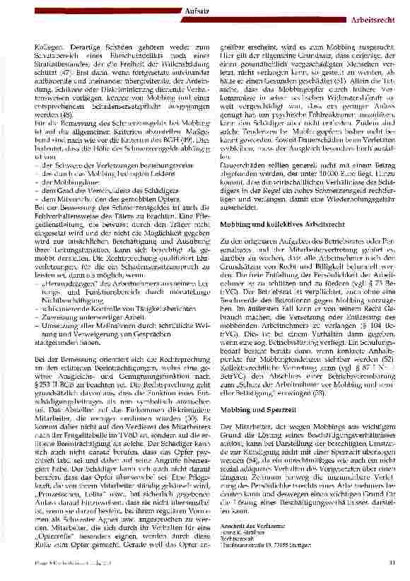 Vorschauseite 4: Mobbing in der Pflege