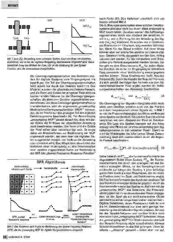 Vorschauseite 2: Digitale Detektorsysteme für Projektionsradiographie