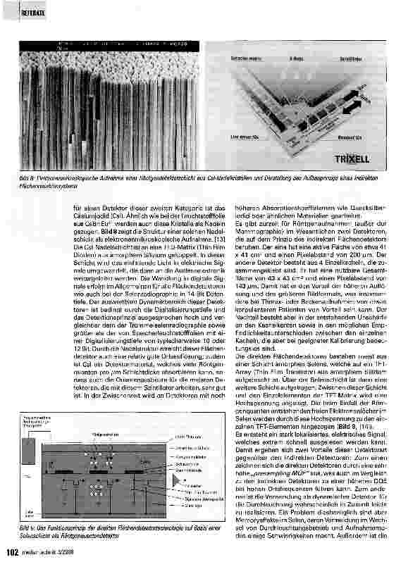 Vorschauseite 6: Digitale Detektorsysteme für Projektionsradiographie