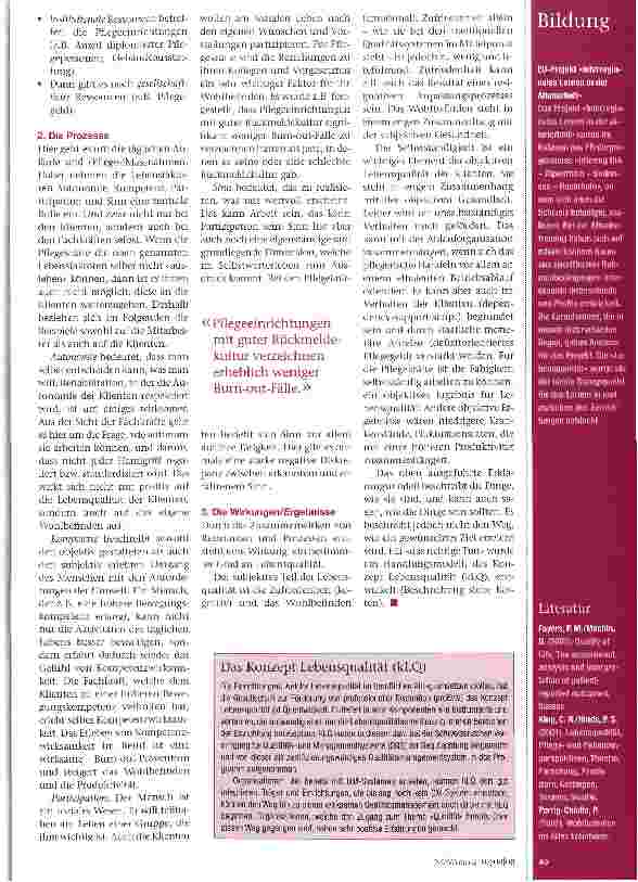 Vorschauseite 2: Der Qualität Leben geben
