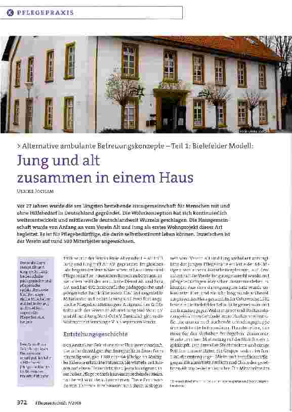 Vorschauseite 1: Jung und alt zusammen in einem Haus