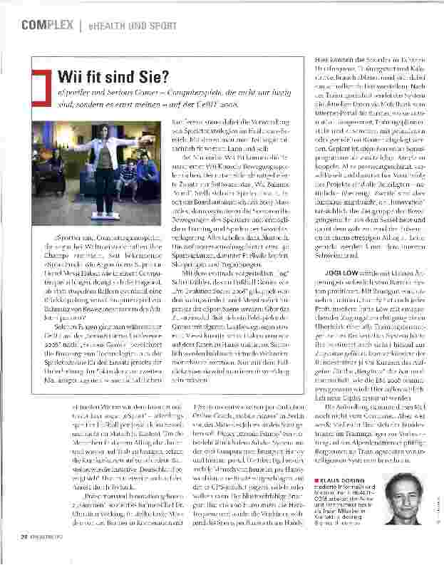 Vorschauseite 3: DIE TELEMEDIZIN HILFT UNS-