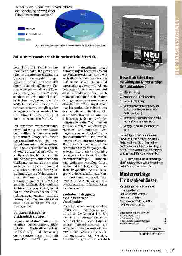 Vorschauseite 2: Ordnung ins Vertragswirrwarr. Vertragsmanagement ist heute ein unternehmenskritisches Muss