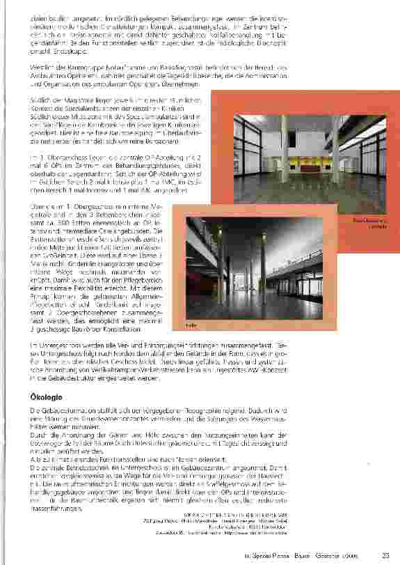 Vorschauseite 4: Großprojekt Kommunales Krankenhaus. Klinikum Minden: Neubau nach modernsten medizinischen und betriebsorganisatorischen Konzepten