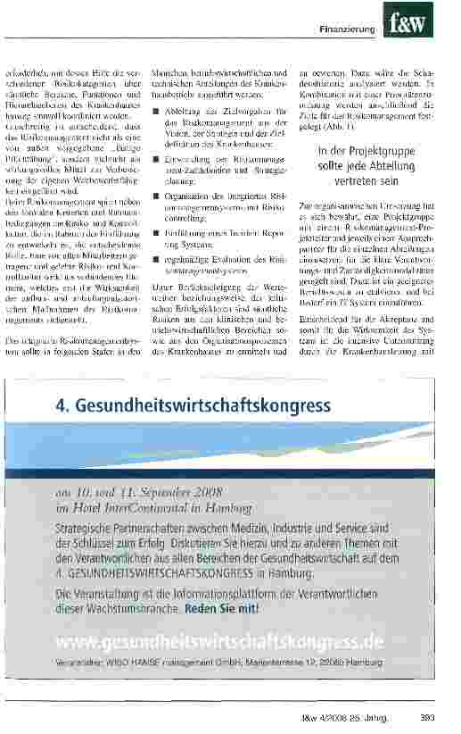 Vorschauseite 3: Das Krankenhaus muss sein Risiko managen Öffentlichkeit Patienten und Einweiser erwarten Fehlerfreiheit
