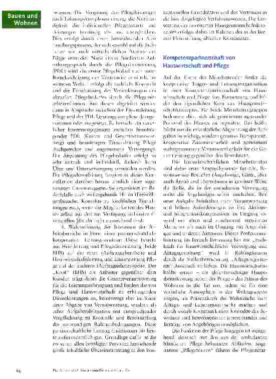 Vorschauseite 2: Das erweiterte Hausgemeinschaftskonzept im Pflege-Centrum Rablinghausen: Mehr Lebensqualität durch kooperative Versorgung?
