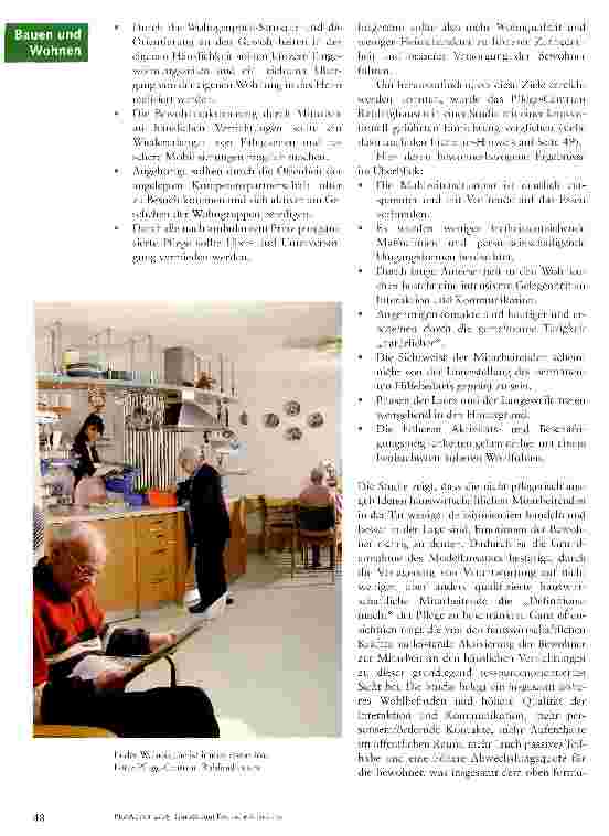 Vorschauseite 4: Das erweiterte Hausgemeinschaftskonzept im Pflege-Centrum Rablinghausen: Mehr Lebensqualität durch kooperative Versorgung?