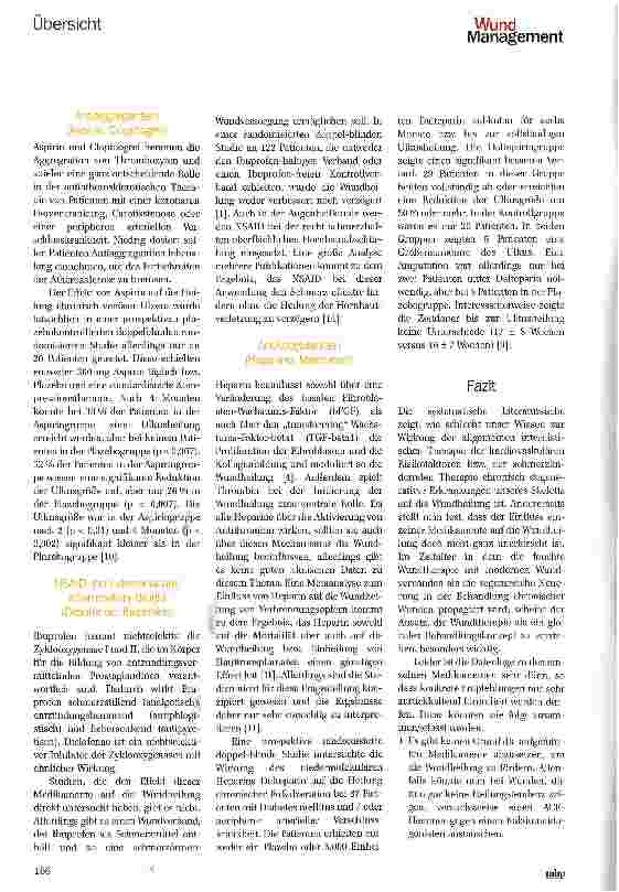 Vorschauseite 3: Medikamente und Wundheilung, Drugs and Wound Healing