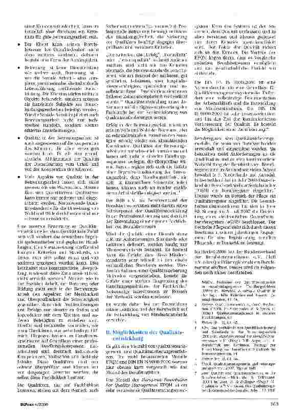 Vorschauseite 2: Das Qualitätsregister als Instrument zur Sicherung und Entwicklung vonQualität in der Betreuungsarbeit