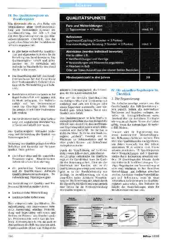 Vorschauseite 3: Das Qualitätsregister als Instrument zur Sicherung und Entwicklung vonQualität in der Betreuungsarbeit