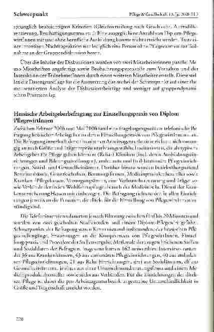 Vorschauseite 6: BuBI: Berufseinmündungsund Berufsverbleibstudie Hessischer Pflegewirtinnen — eine Studie des Hessischen Instituts für Pflegeforschung (HessIP)