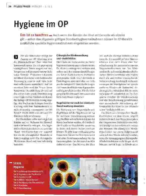 Vorschauseite 1: Hygiene im 0P