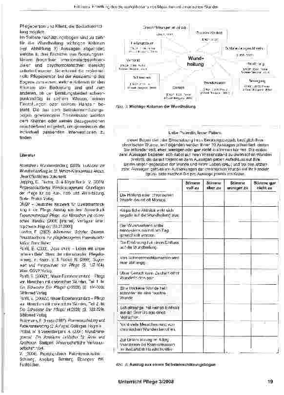Vorschauseite 2: Ermittlung des Beratungsbedarfs von Menschen mit chronischen Wunden