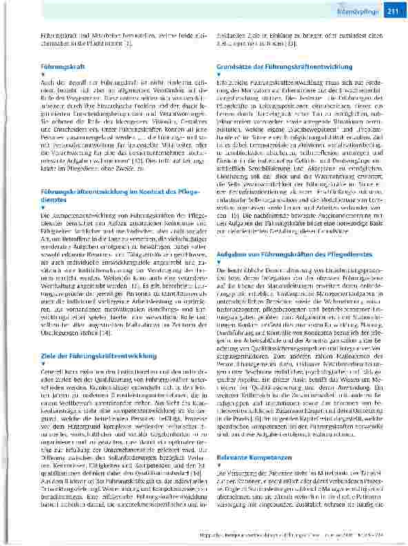 Vorschauseite 3: Kompetenzentwicklung von Führungskräften des Pflegedienstes - konzeptionelle Grundlagen und Gestaltungsempfehlungen