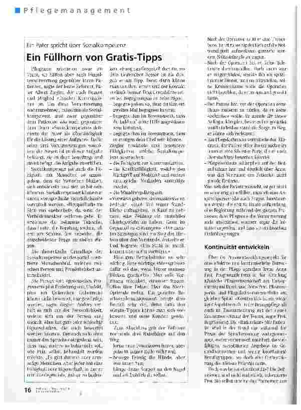 Vorschauseite 3: Wie wird die Pflege besser, effizienter und billiger?