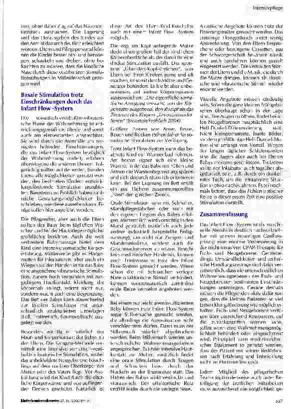 Vorschauseite 5: Ist Basale Stimulation bei gleichzeitiger nicht-invasiver Atemhilfe möglich?