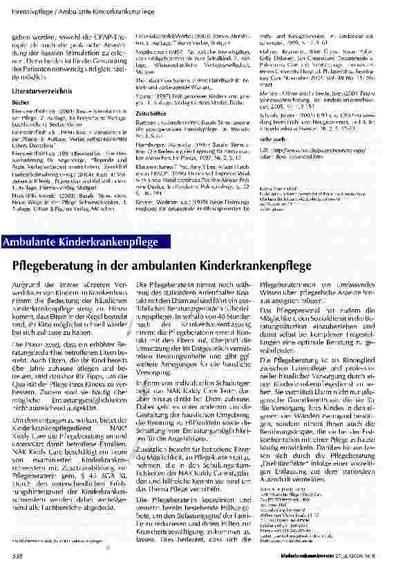 Vorschauseite 6: Ist Basale Stimulation bei gleichzeitiger nicht-invasiver Atemhilfe möglich?