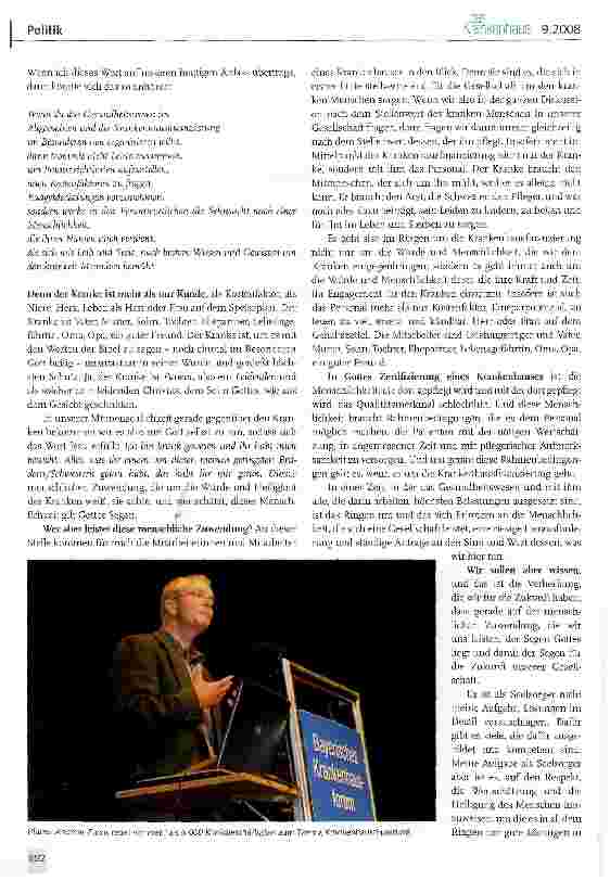 Vorschauseite 2: Der Mensch im Mittelpunkt - was bedeutet das für die Krankenhausfinanzierung?
