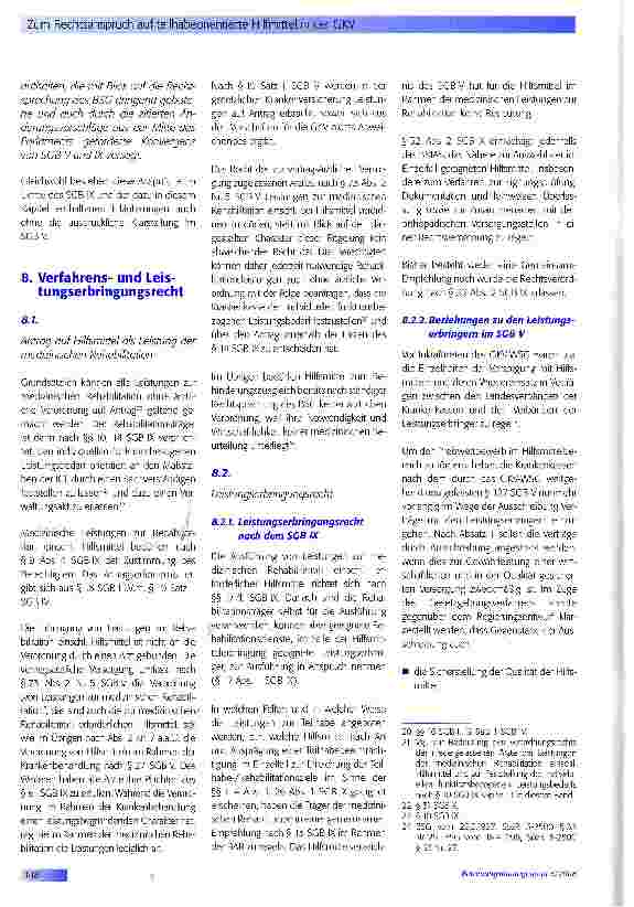 Vorschauseite 6: Zum Rechtsanspruch auf teilhabeorientierte Hilfsmittel in der GKV
