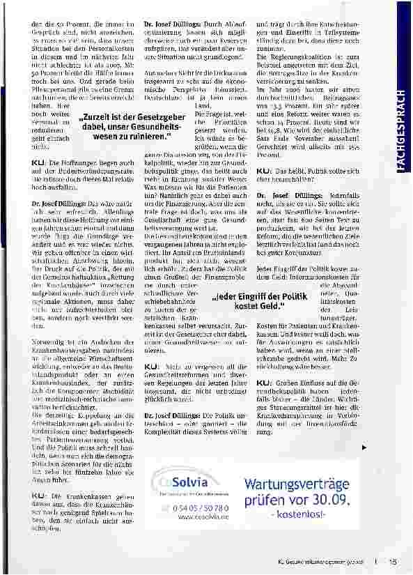 Vorschauseite 2: Die Grenze nach unten ist schon erreicht