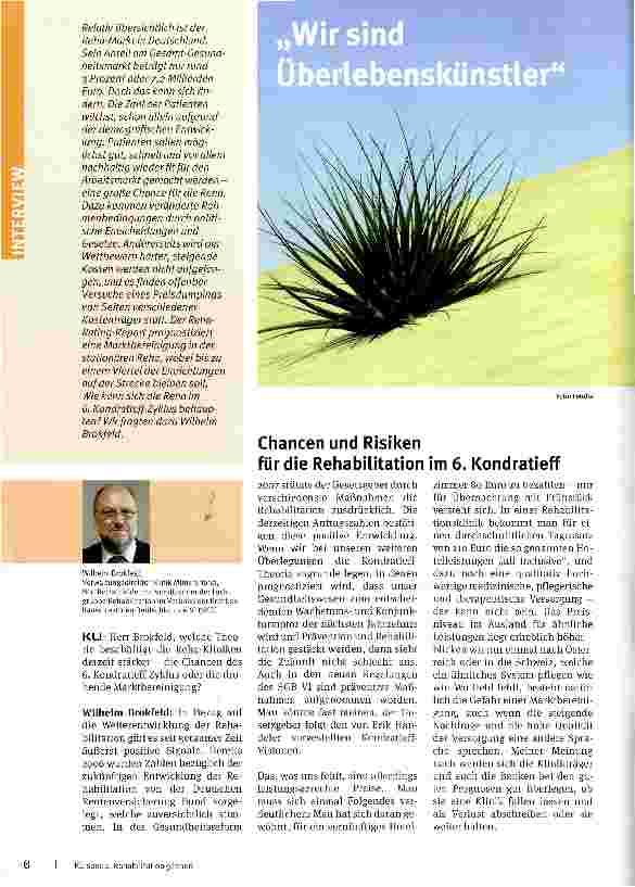 Vorschauseite 1: Wir sind Überlebenskünstler