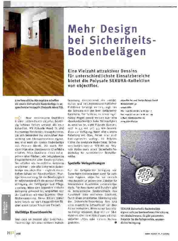 Vorschauseite 1: Mehr Design bei Sicherheits Bodenbelägen