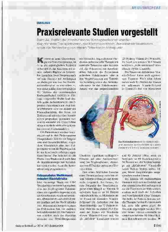 Vorschauseite 1: Praxisrelevante Studien vorgestellt