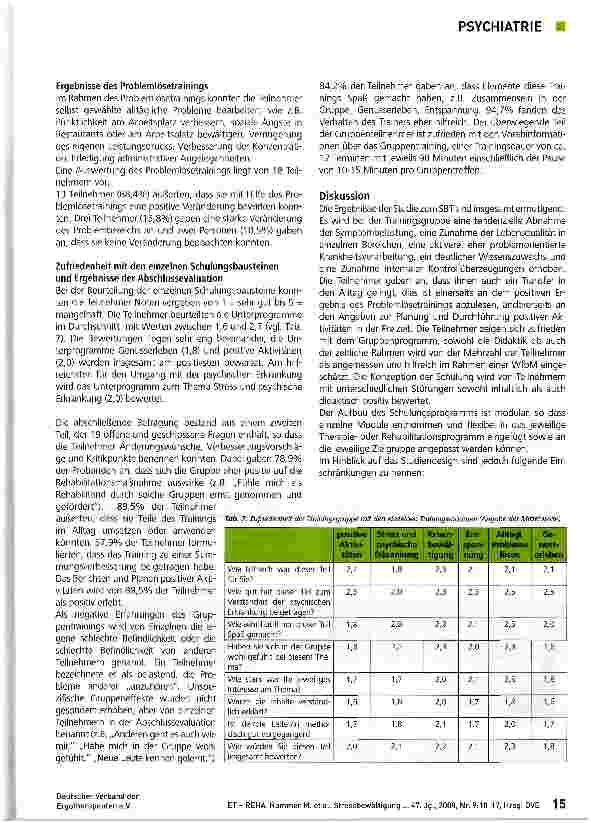 Vorschauseite 6: Stressbewältigungstraining (SBT) für psychisch kranke Menschen