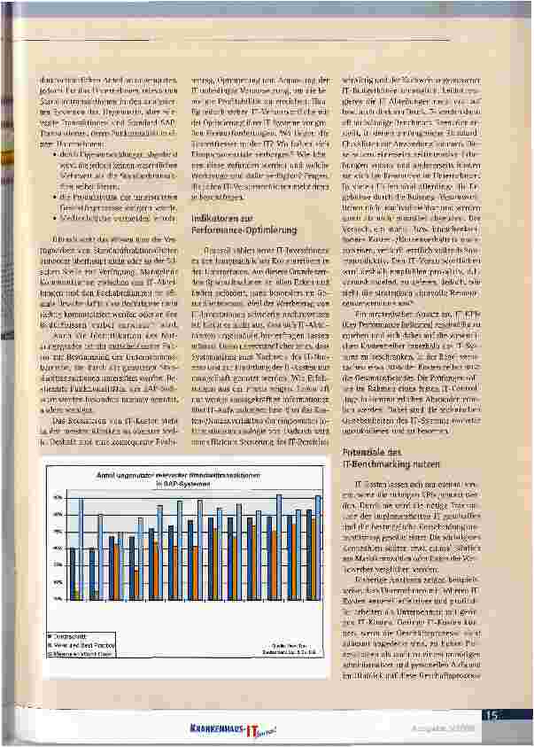 Vorschauseite 2: Hohe Sparpotenziale stecken in der IT-Optimierung von ERP-SystemenSchlüssel ist Transparenz der IT-Performance