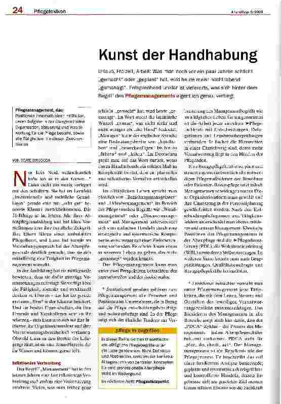 Vorschauseite 1: Kunst der Handhabung