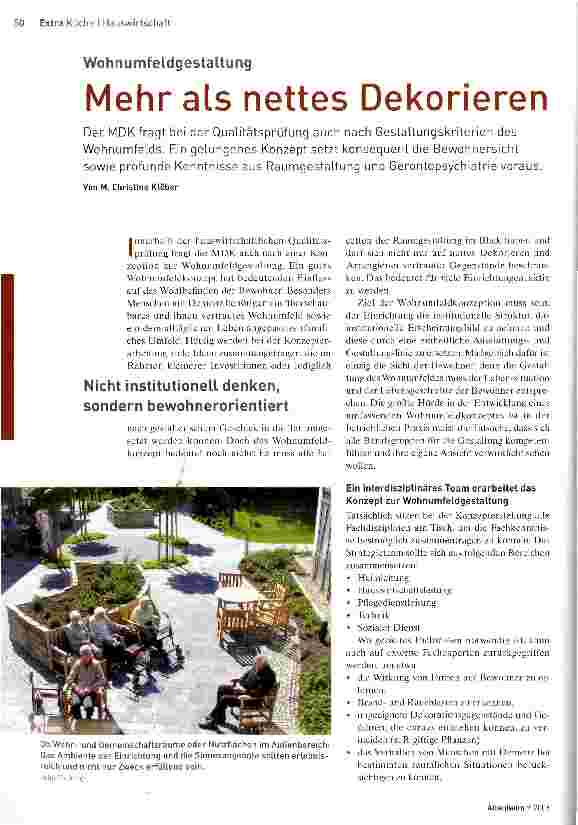 Vorschauseite 1: WohnumfeldgestaltungMehr als nettes Dekorieren