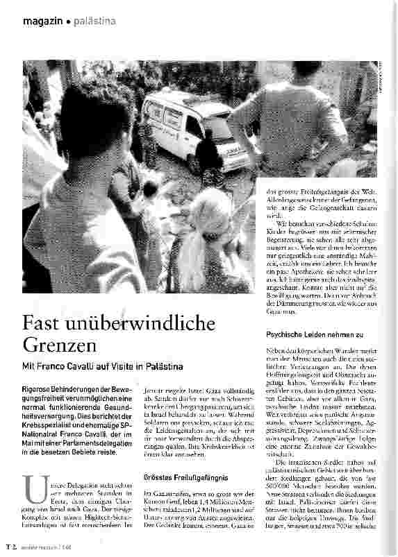 Vorschauseite 1: Fast unüberwindliche Grenzen