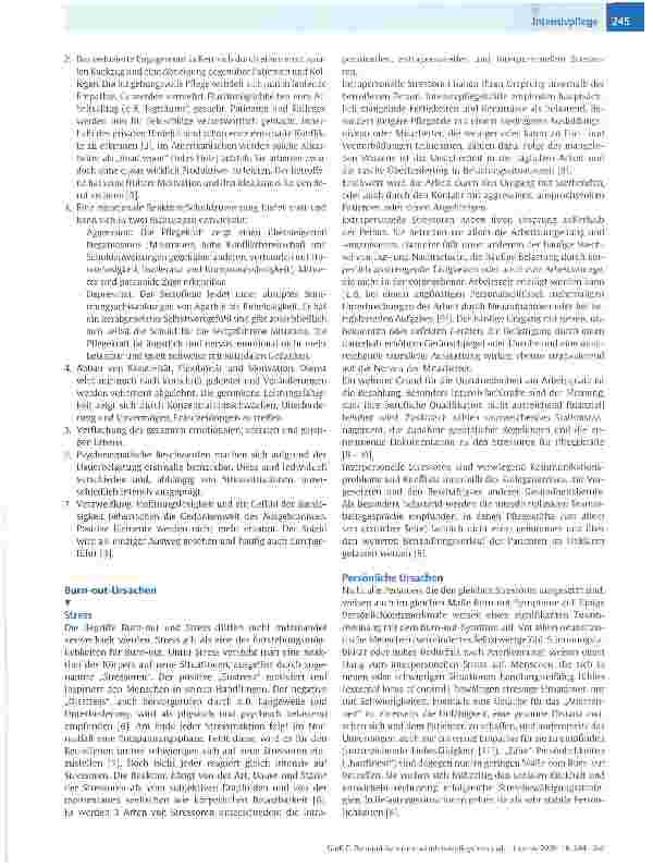 Vorschauseite 2: Intensivpflege Burn-out-Syndrom bei Intensivpflegepersonal