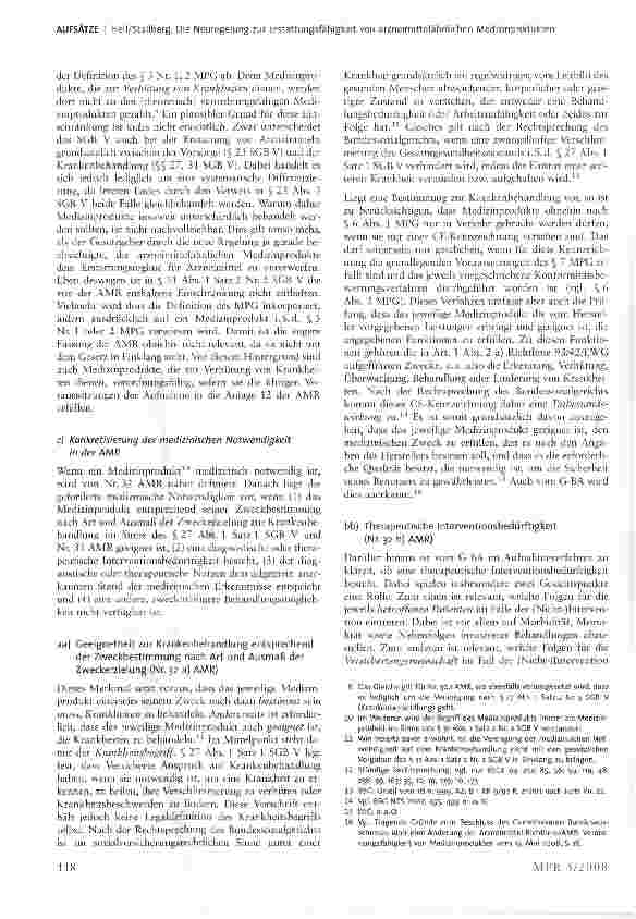 Vorschauseite 3: Die Neuregelung zur Erstattungsfähigkeit von arzneimittelähnlichen Medizinprodukten