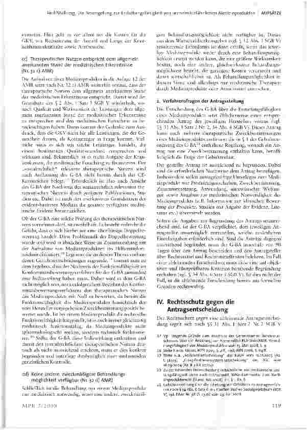 Vorschauseite 4: Die Neuregelung zur Erstattungsfähigkeit von arzneimittelähnlichen Medizinprodukten
